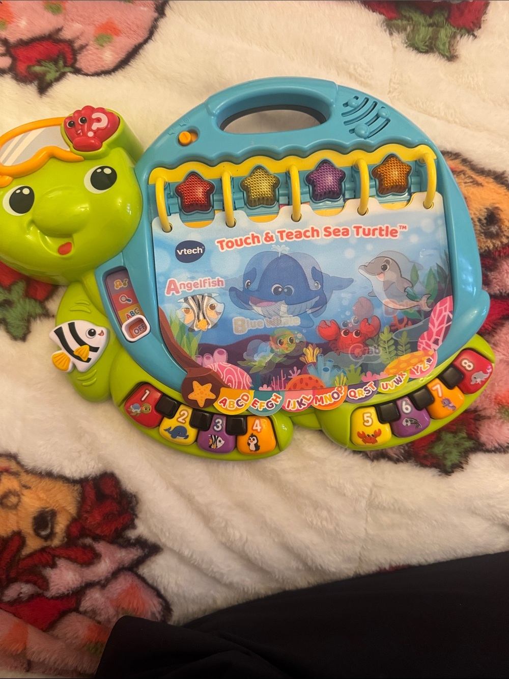 VTech Touch & Teach Sea Turtle Learning Toy - Blue & Green